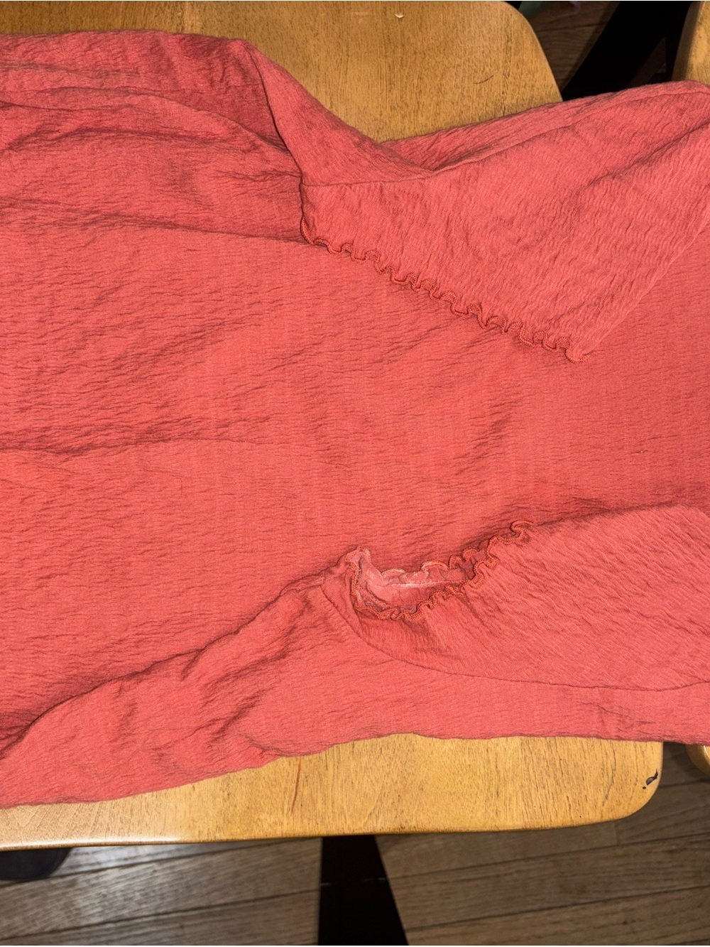 American Eagle Outfitters Coral Pink Lightweight Long Sleeve Top